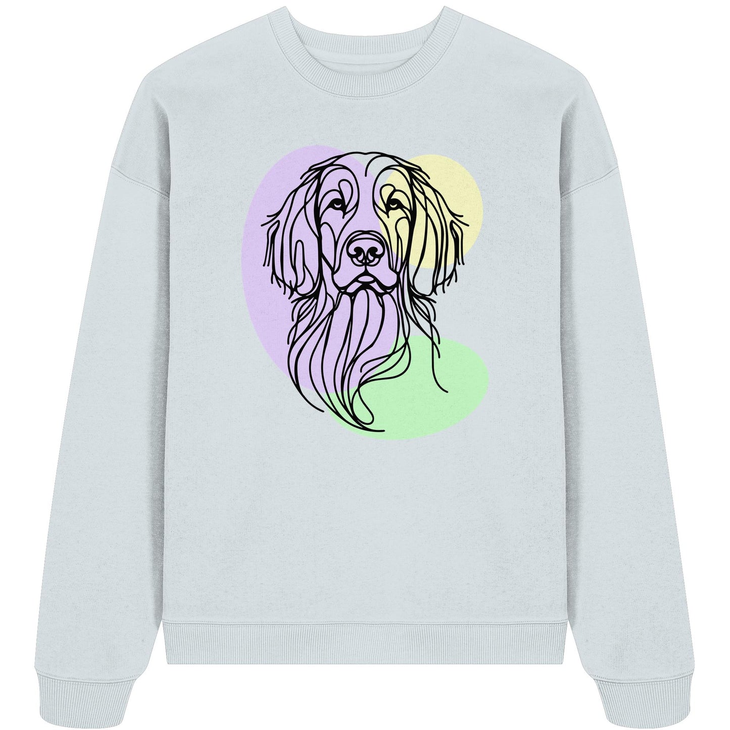 Line Art - Süßer Irish Setter - Organic Oversize Sweatshirt