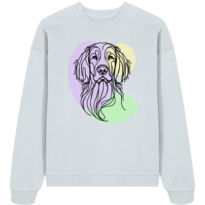 Line Art - Süßer Irish Setter - Organic Oversize Sweatshirt