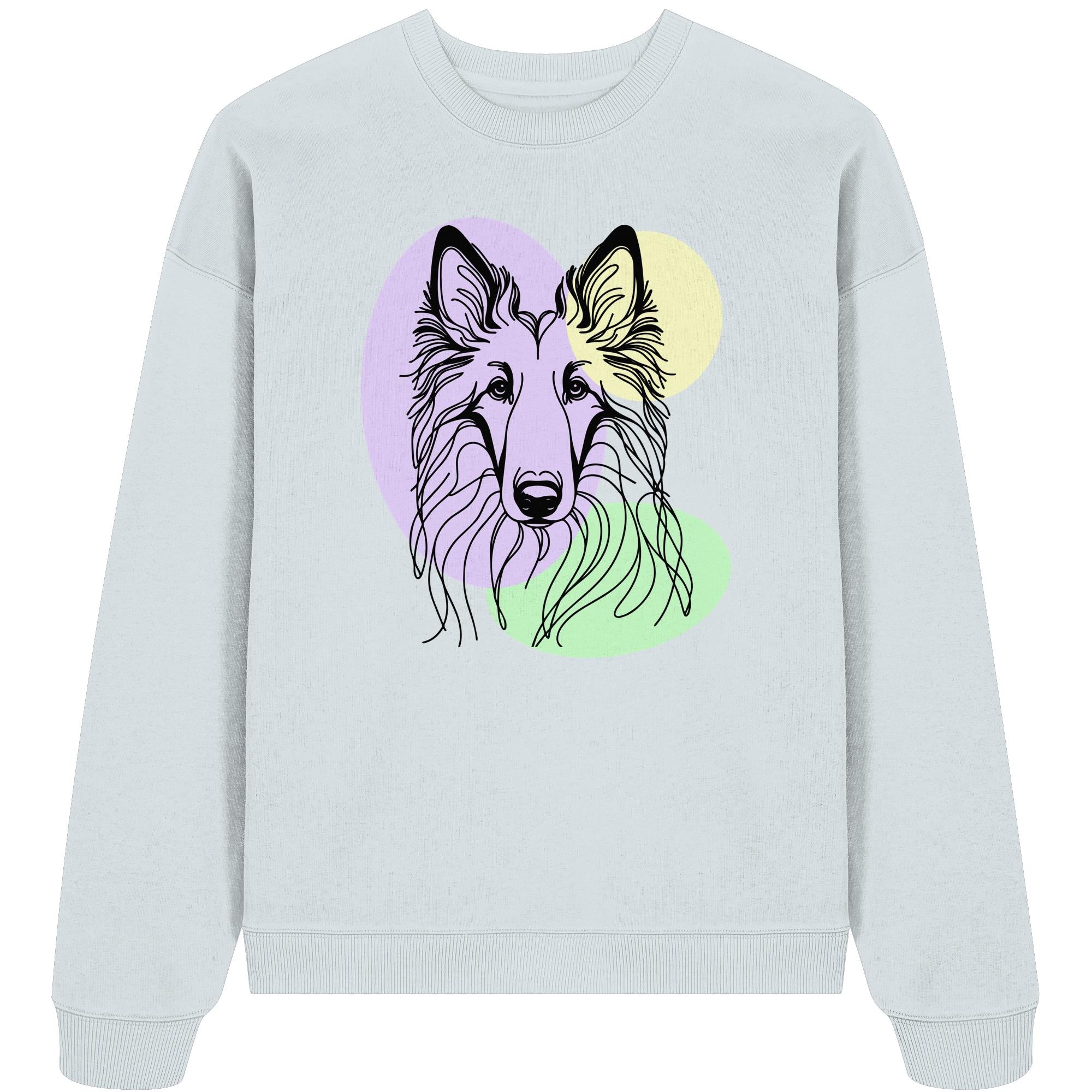 Line Art - Süßer Tervueren - Organic Oversize Sweatshirt
