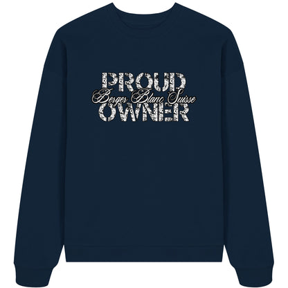 Proud Berger Blanc Suisse Owner - Organic Oversize Sweatshirt