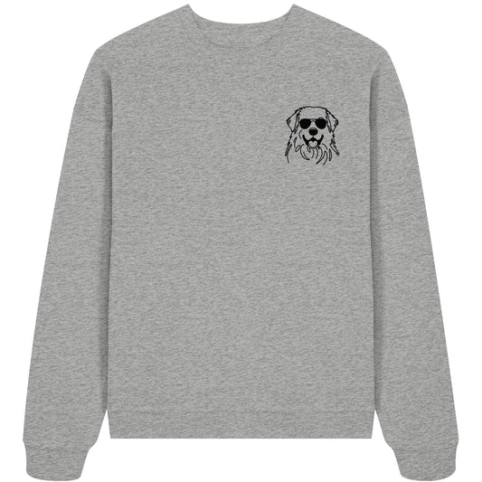 Line Art - Cooler Pyrenäenberghund - Organic Oversize Sweatshirt