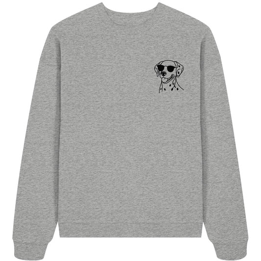 Line Art - Cooler Dalmatiner - Organic Oversize Sweatshirt