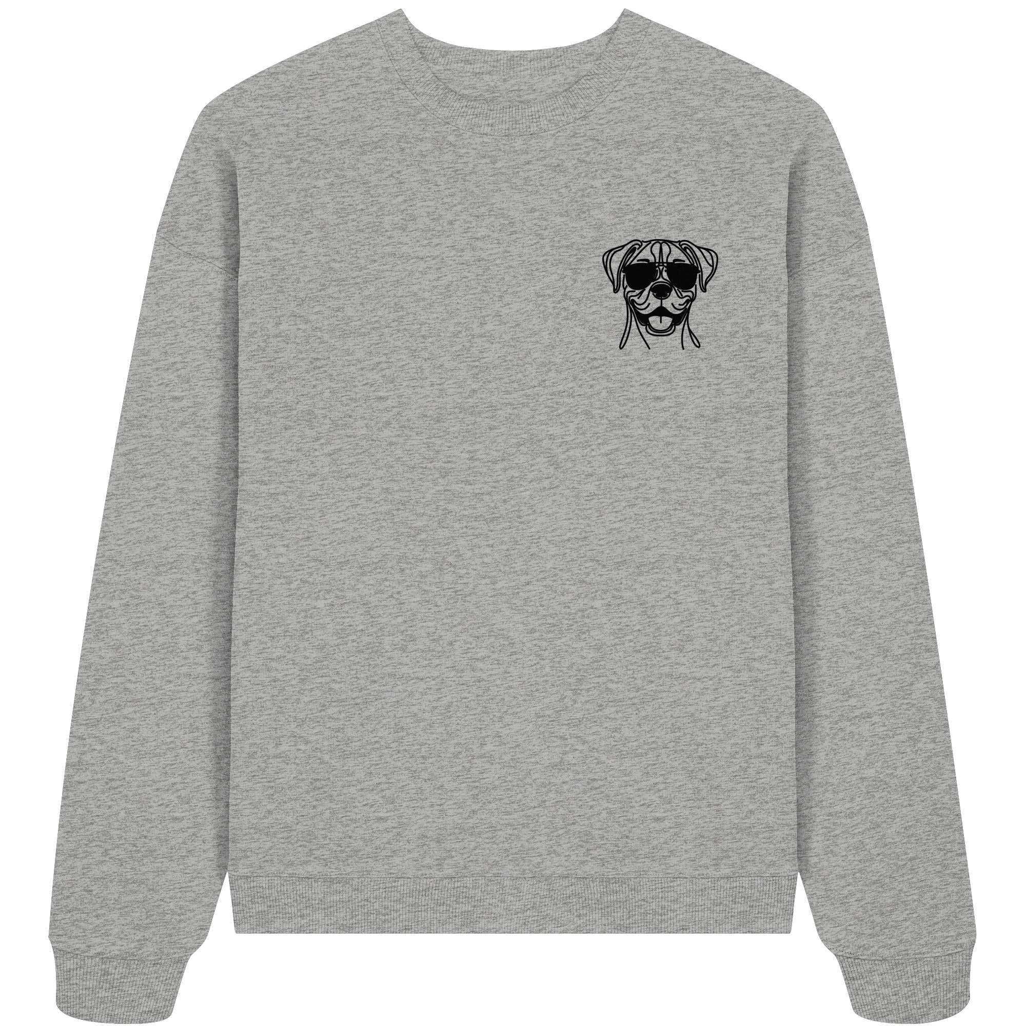 Line Art - Cooler Boxer - Organic Oversize Sweatshirt