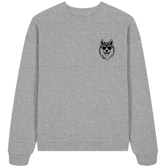 Line Art - Cooler Husky - Organic Oversize Sweatshirt