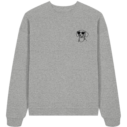 Line Art - Cooler Dackel (Kurzhaar) - Organic Oversize Sweatshirt