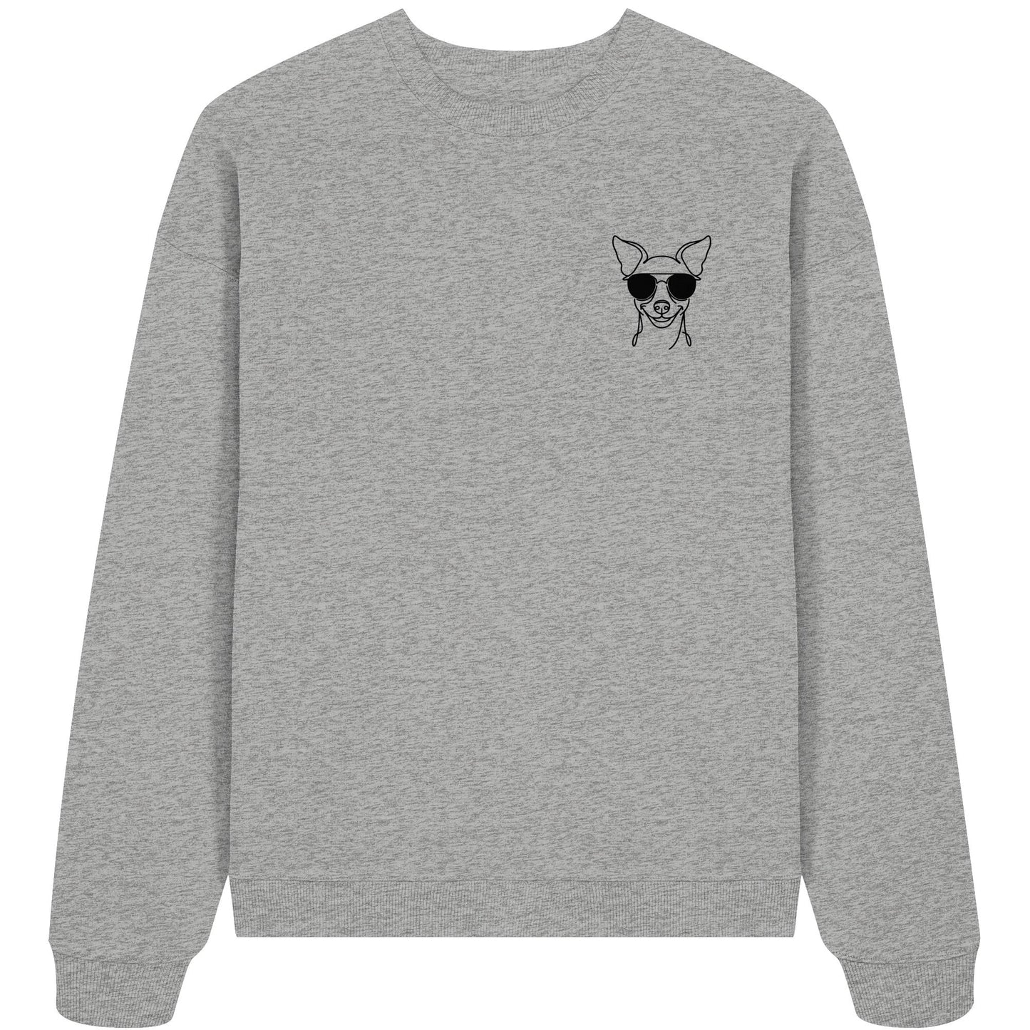 Line Art - Cooler Zwergpinscher - Organic Oversize Sweatshirt