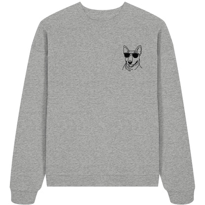 Line Art - Cooler Bullterrier - Organic Oversize Sweatshirt