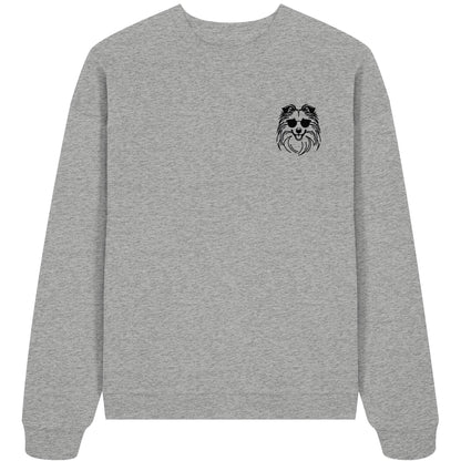 Line Art - Cooler Shetland Sheepdog - Organic Oversize Sweatshirt