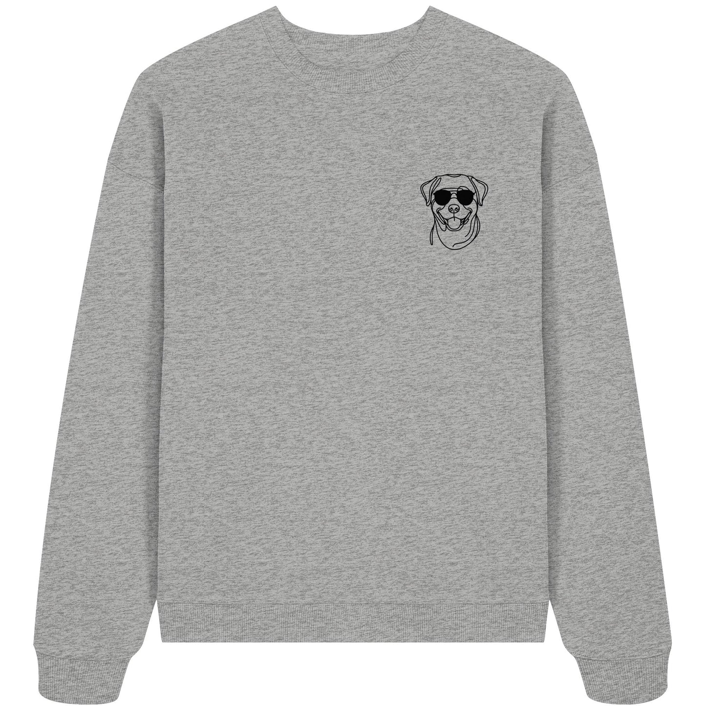 Line Art - Cooler Rottweiler - Organic Oversize Sweatshirt