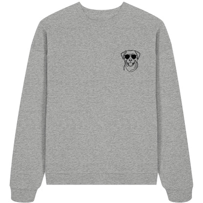 Line Art - Cooler Rottweiler - Organic Oversize Sweatshirt