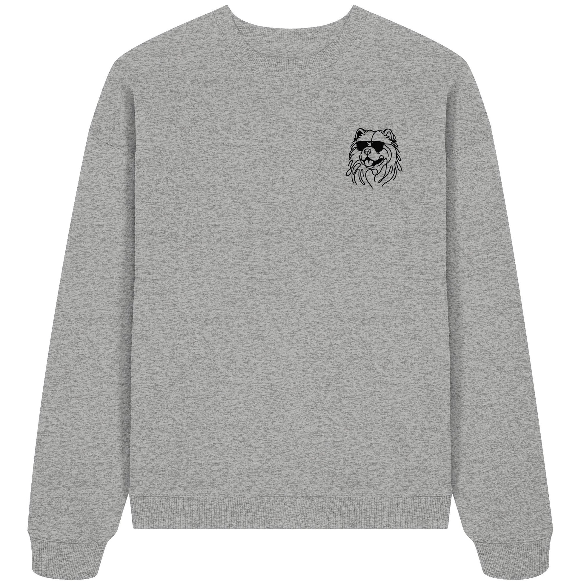 Line Art - Cooler Chow Chow - Organic Oversize Sweatshirt