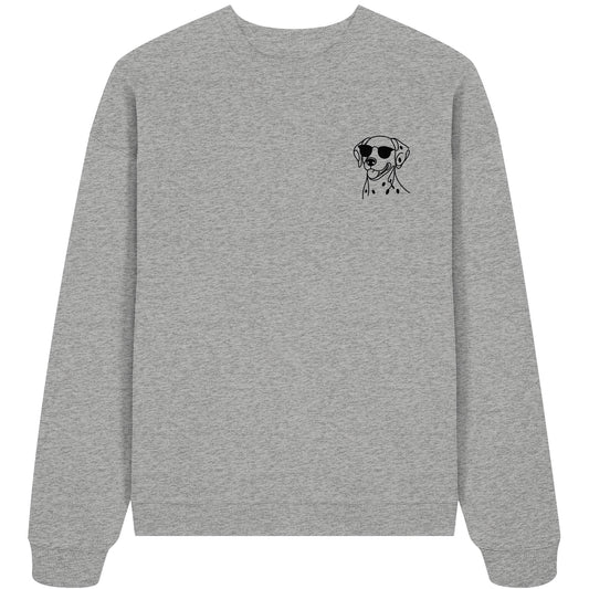 Line Art - Cooler Dalmatiner - Organic Oversize Sweatshirt