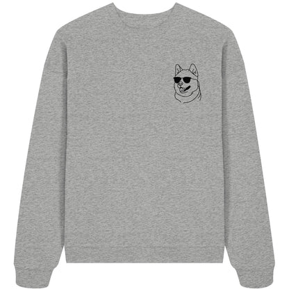 Line Art - Cooler Akita - Organic Oversize Sweatshirt