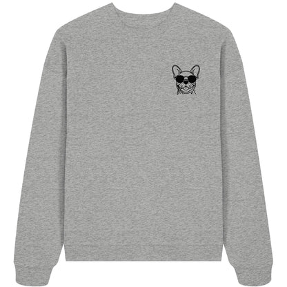 Line Art - Coole Französische Bulldogge - Organic Oversize Sweatshirt