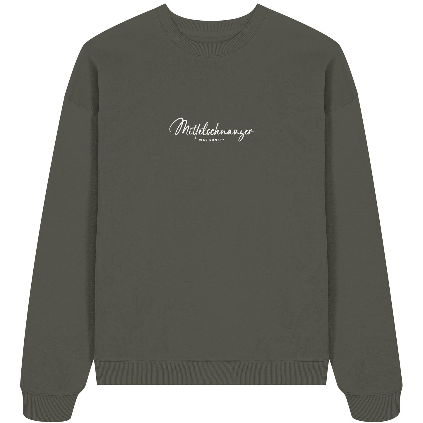 Was sonst? Mittelschnauzer - Organic Oversize Sweatshirt