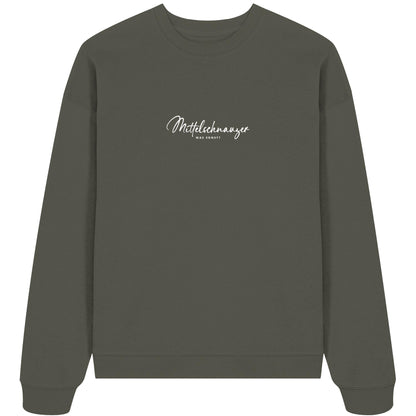 Was sonst? Mittelschnauzer - Organic Oversize Sweatshirt