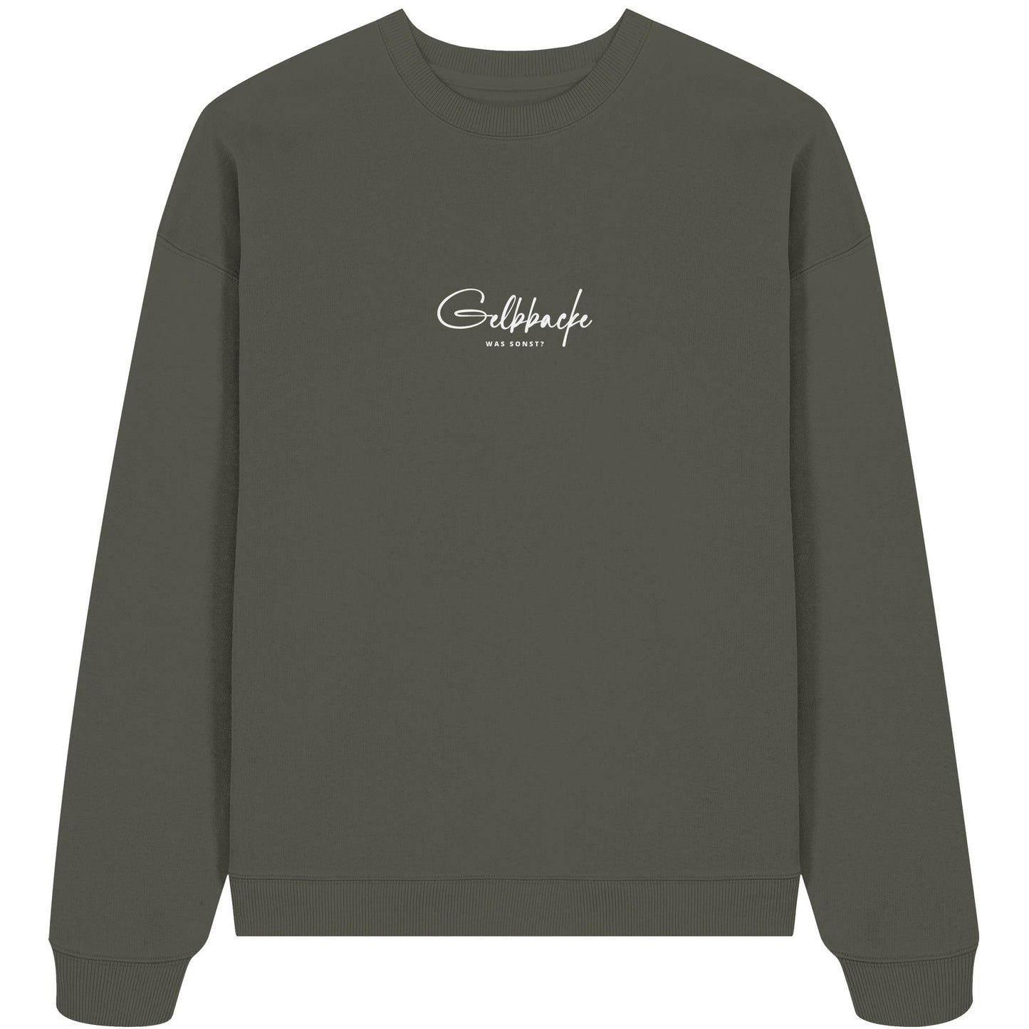 Was sonst? Gelbbacke - Organic Oversize Sweatshirt