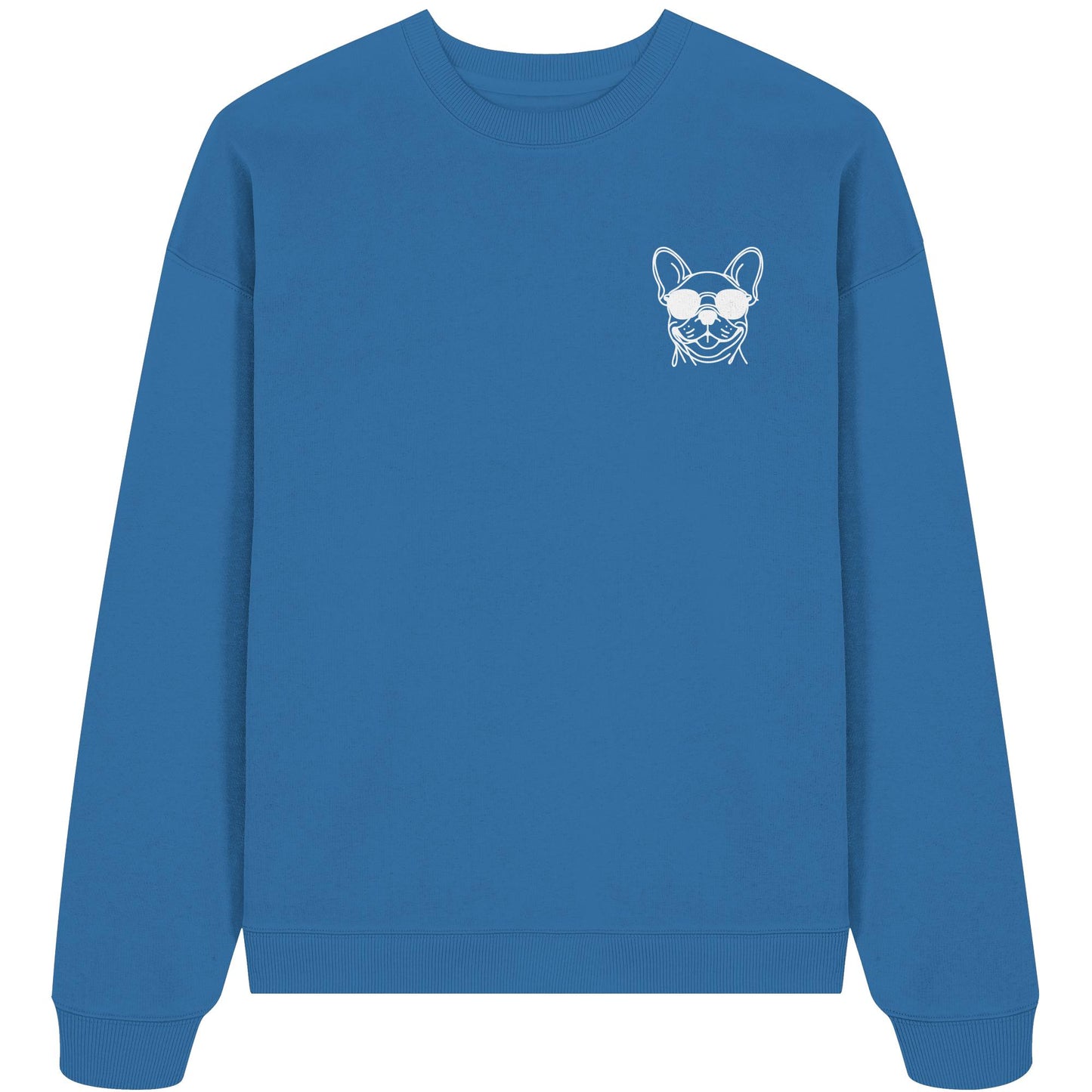 Line Art - Coole Französische Bulldogge - Organic Oversize Sweatshirt