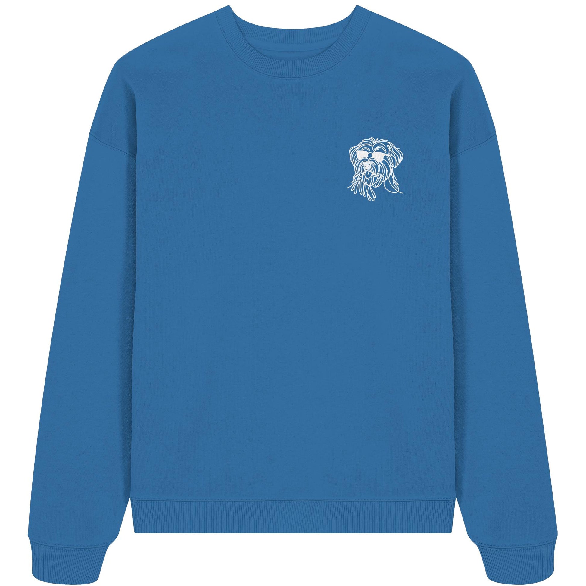 Line Art - Cooler Briard - Organic Oversize Sweatshirt