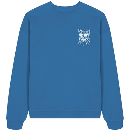 Line Art - Cooler Australian Cattle Dog - Organic Oversize Sweatshirt