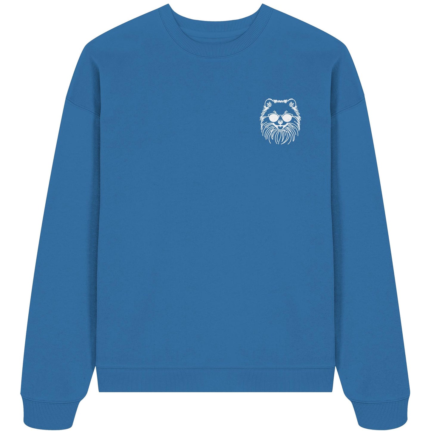 Line Art - Cooler Pomeranian - Organic Oversize Sweatshirt