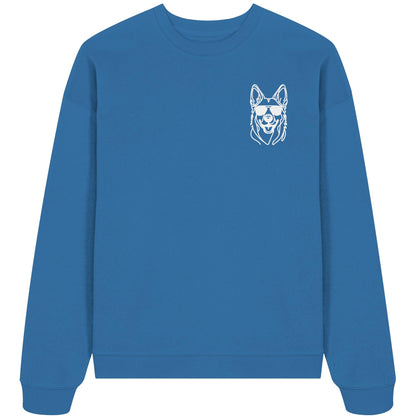 Line Art - Cooler Holländischer Schäferhund - Organic Oversize Sweatshirt