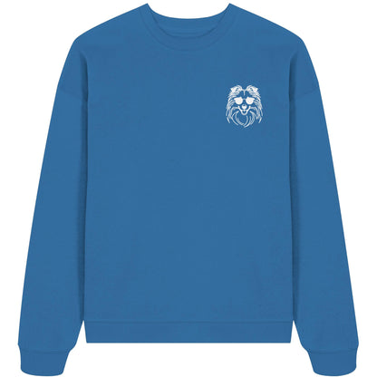 Line Art - Cooler Shetland Sheepdog - Organic Oversize Sweatshirt