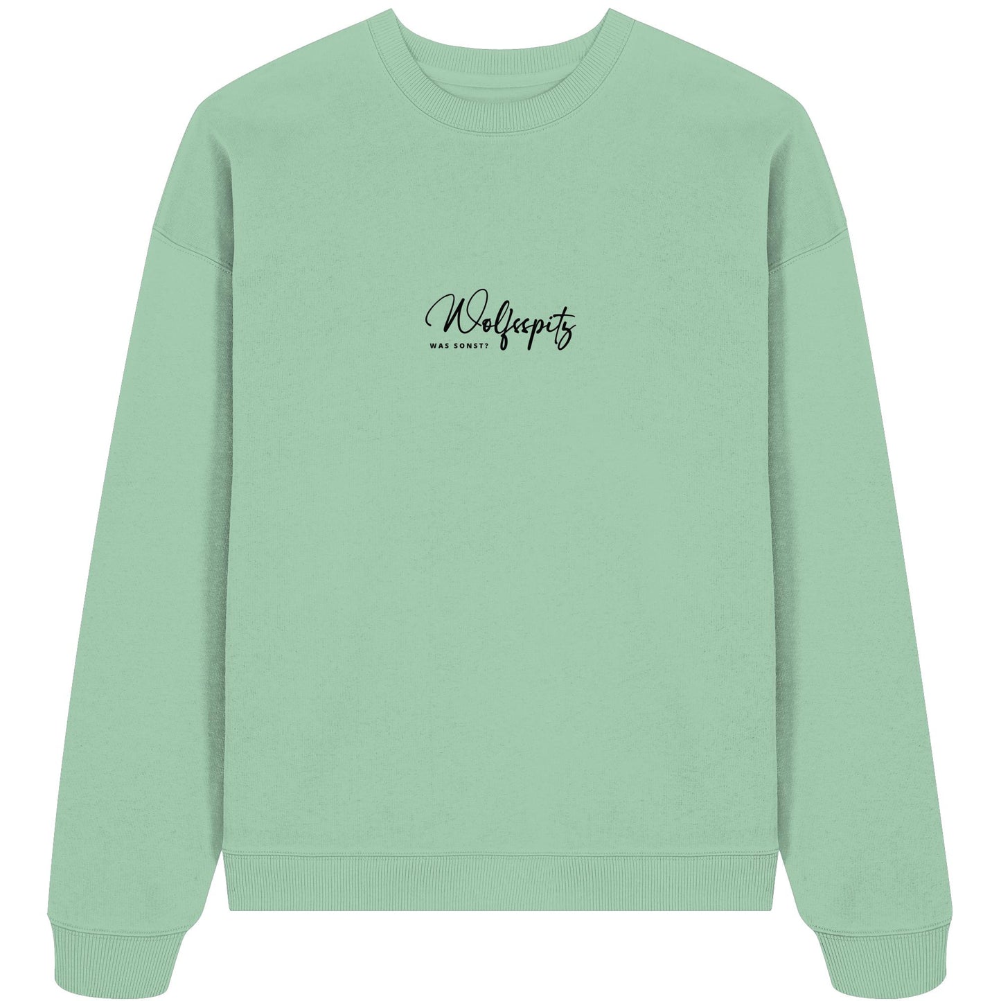 Was sonst? Wolfsspitz - Organic Oversize Sweatshirt