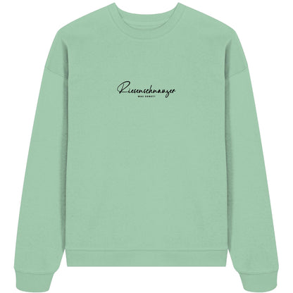 Was sonst? Riesenschnauzer - Organic Oversize Sweatshirt