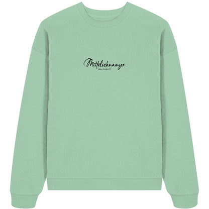 Was sonst? Mittelschnauzer - Organic Oversize Sweatshirt