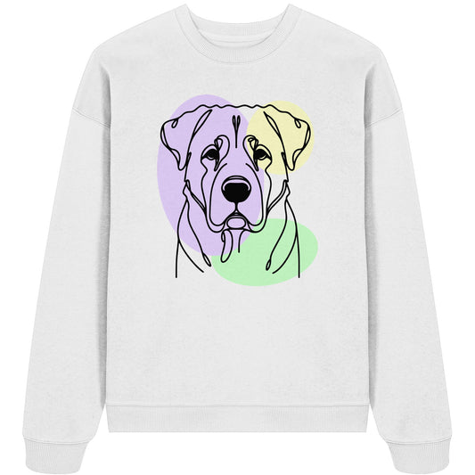Line Art - Süßer Kangal - Organic Oversize Sweatshirt