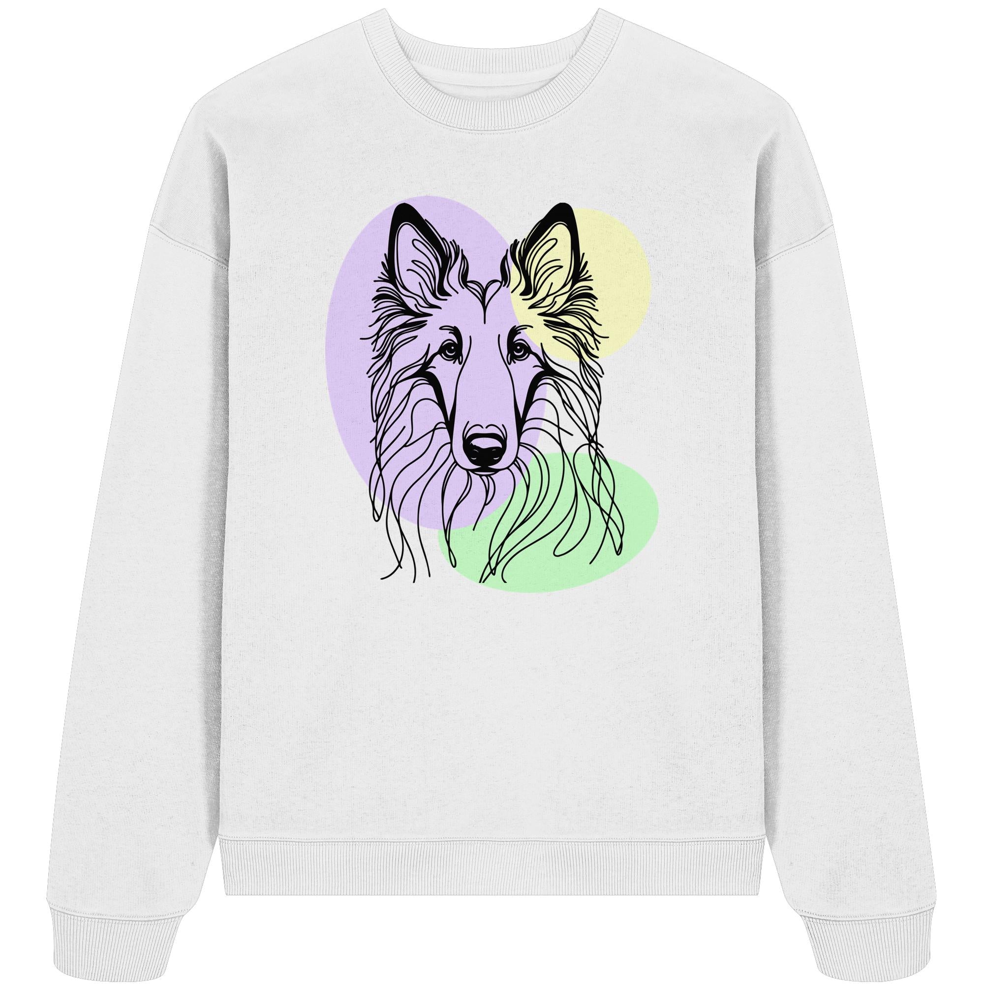 Line Art - Süßer Tervueren - Organic Oversize Sweatshirt