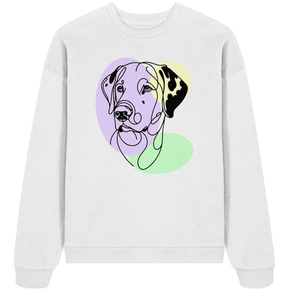 Line Art - Süßer Dalmatiner - Organic Oversize Sweatshirt