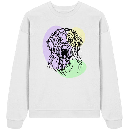 Line Art - Süßer Briard - Organic Oversize Sweatshirt