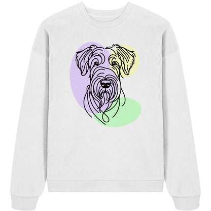 Line Art - Süßer Irish Terrier - Organic Oversize Sweatshirt