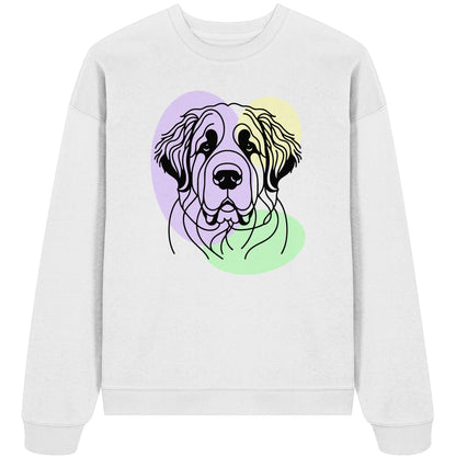 Line Art - Süßer Bernhardiner - Organic Oversize Sweatshirt
