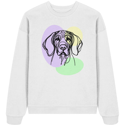 Line Art - Süßer Bayerischer Gebirgsschweißhund - Organic Oversize Sweatshirt