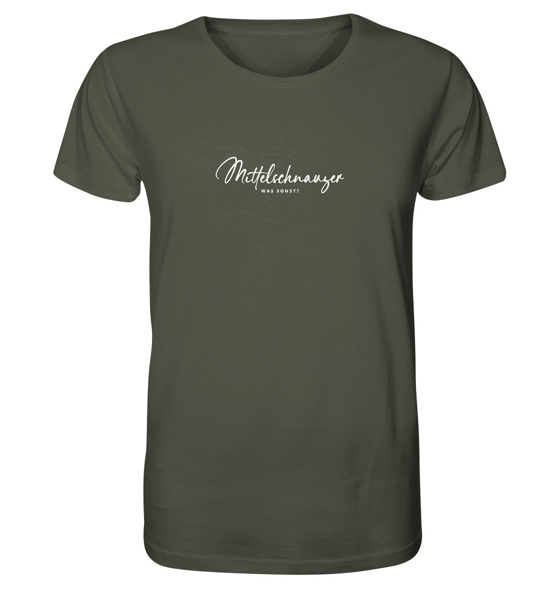 Was sonst? Mittelschnauzer - Organic Shirt