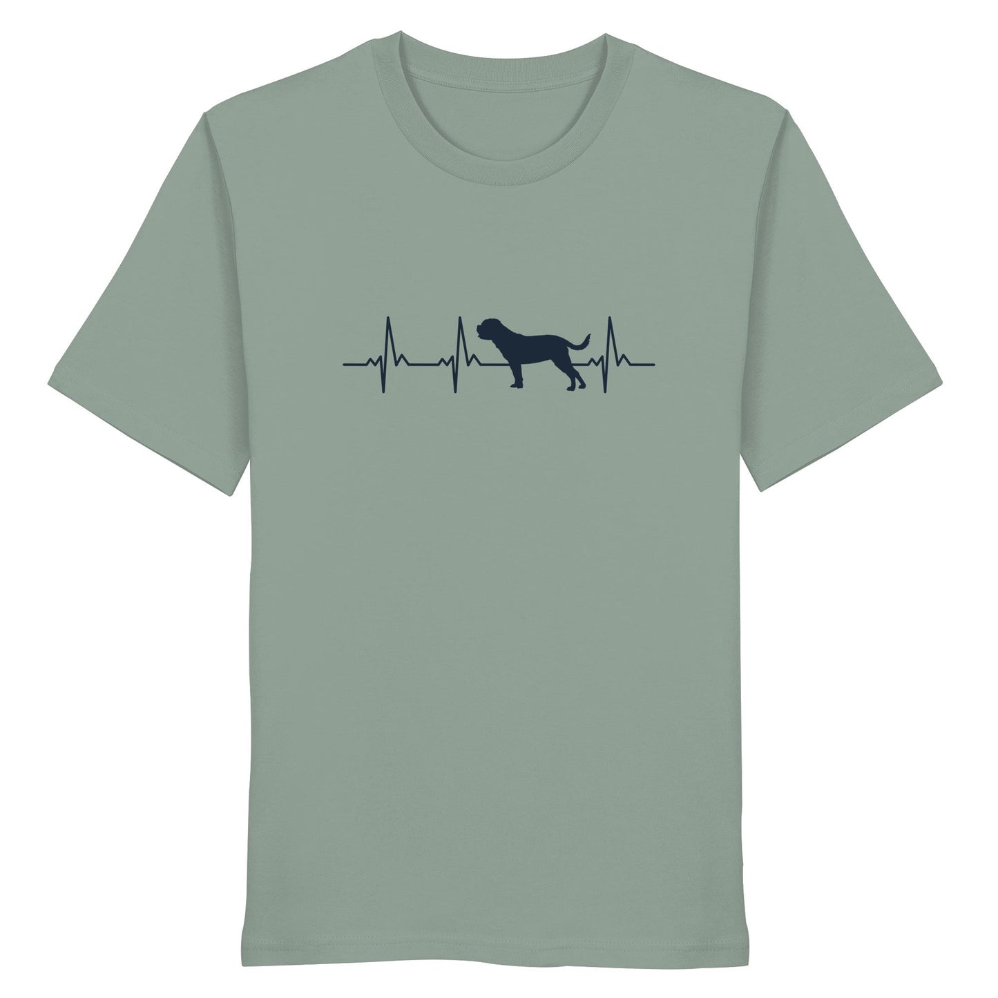 Herzschlag Bordeauxdogge - Organic Shirt