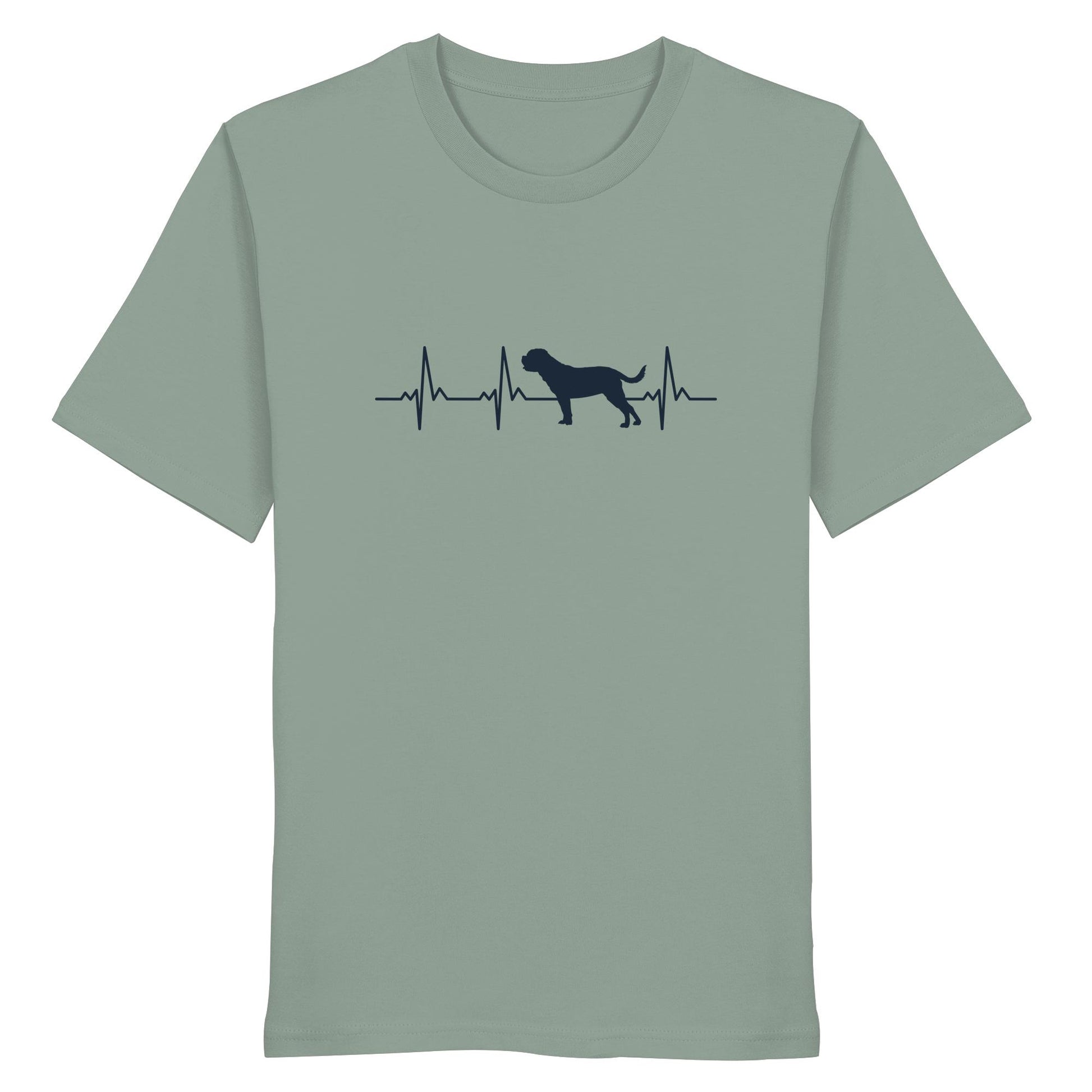 Herzschlag Bordeauxdogge - Organic Shirt