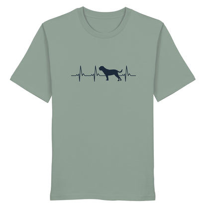 Herzschlag Bordeauxdogge - Organic Shirt