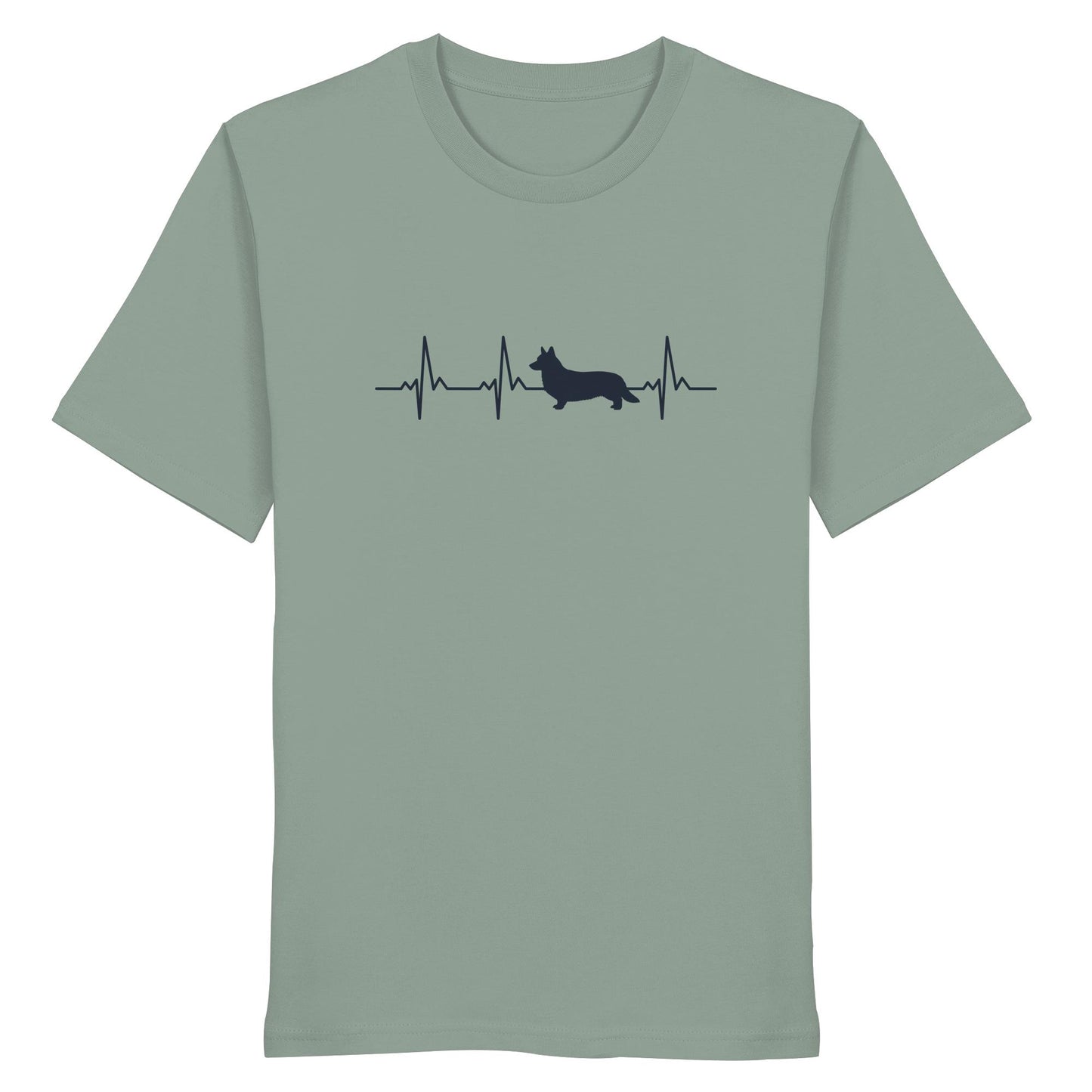 Herzschlag Corgi - Organic Shirt