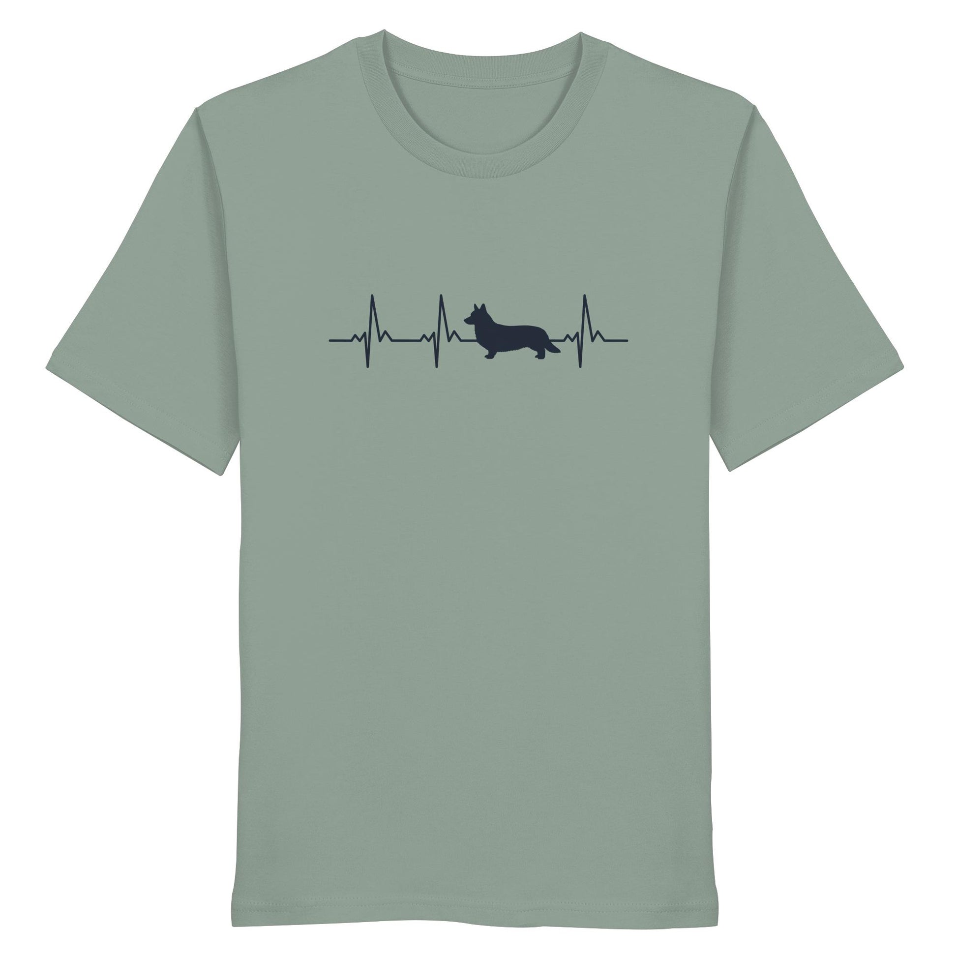 Herzschlag Corgi - Organic Shirt