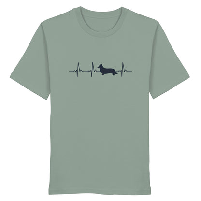 Herzschlag Corgi - Organic Shirt