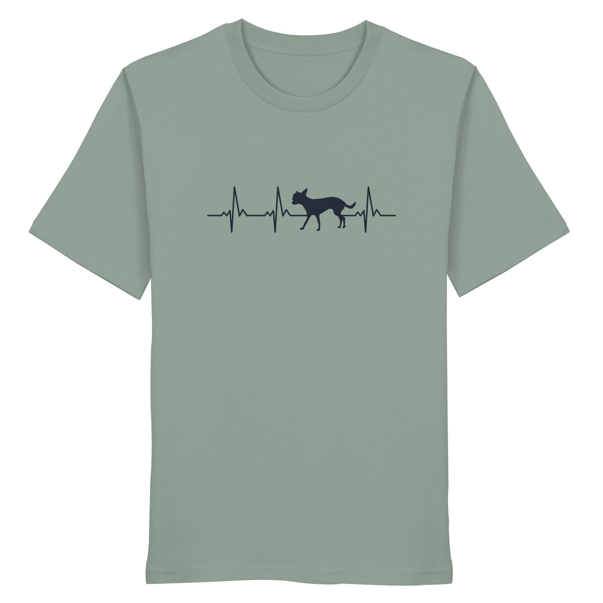 Herzschlag Chihuahua (Kurzhaar) - Organic Shirt
