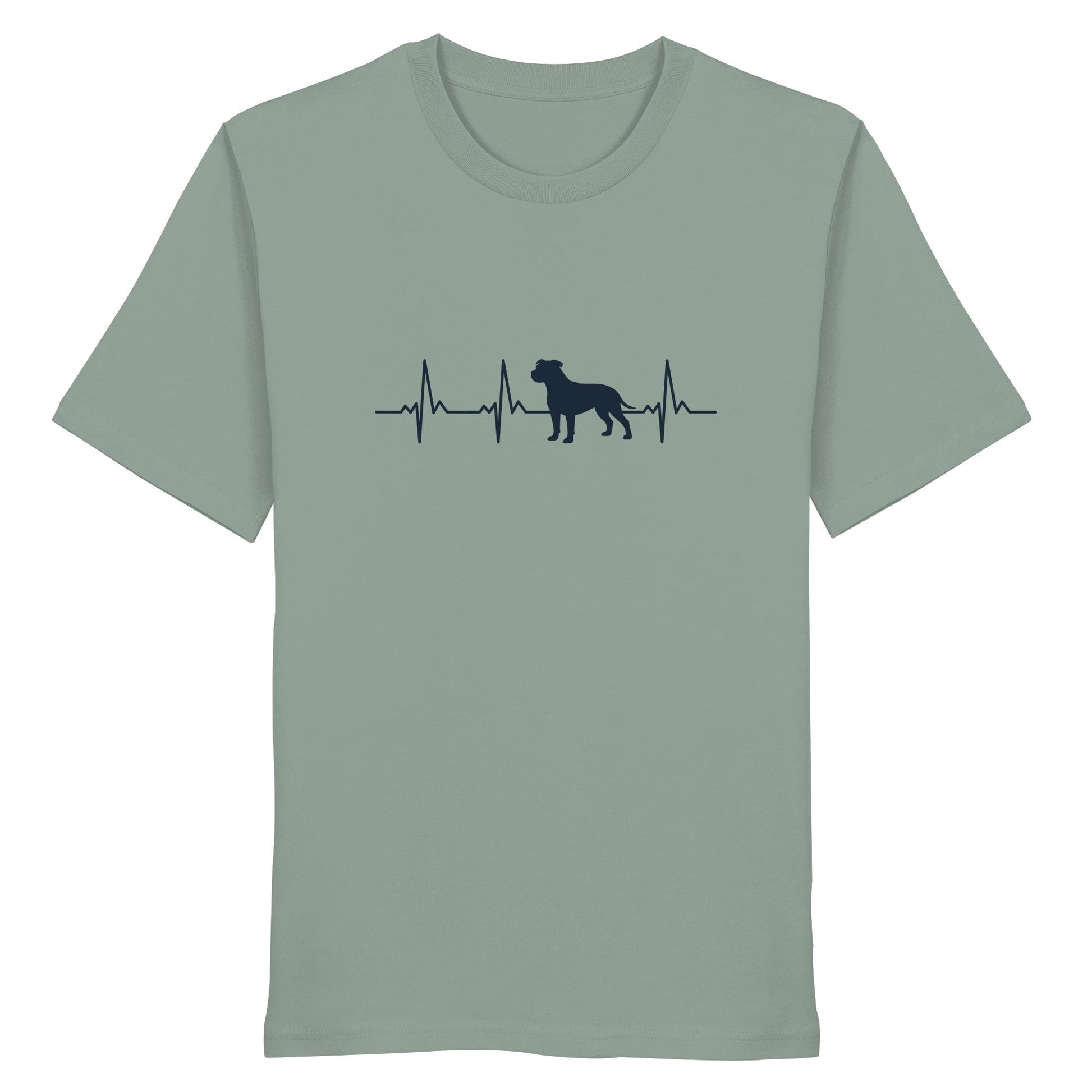 Herzschlag Staffordshire Bullterrier - Organic Shirt