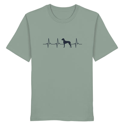 Herzschlag Deutsche Dogge - Organic Shirt