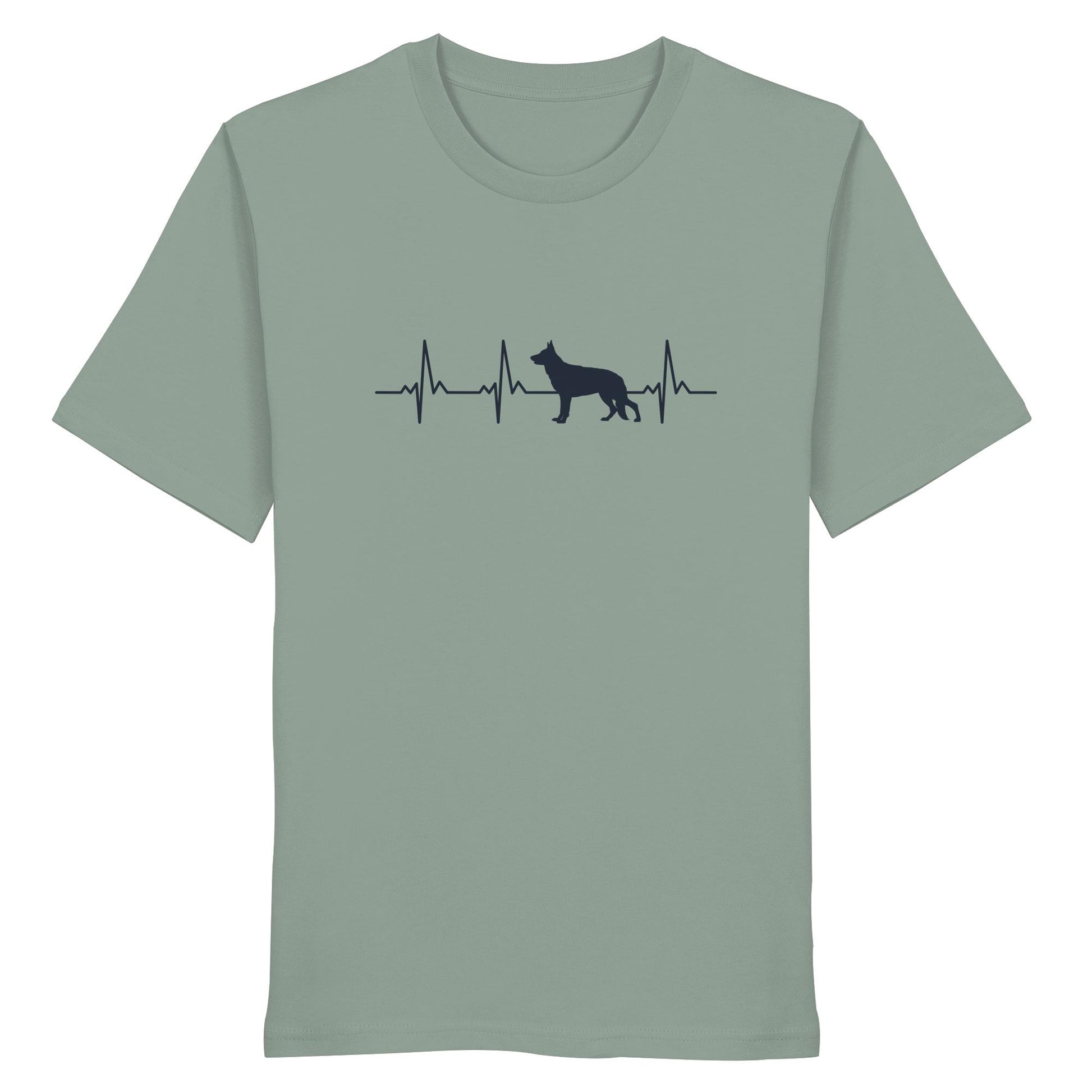 Herzschlag Deutscher Schäferhund - Organic Shirt