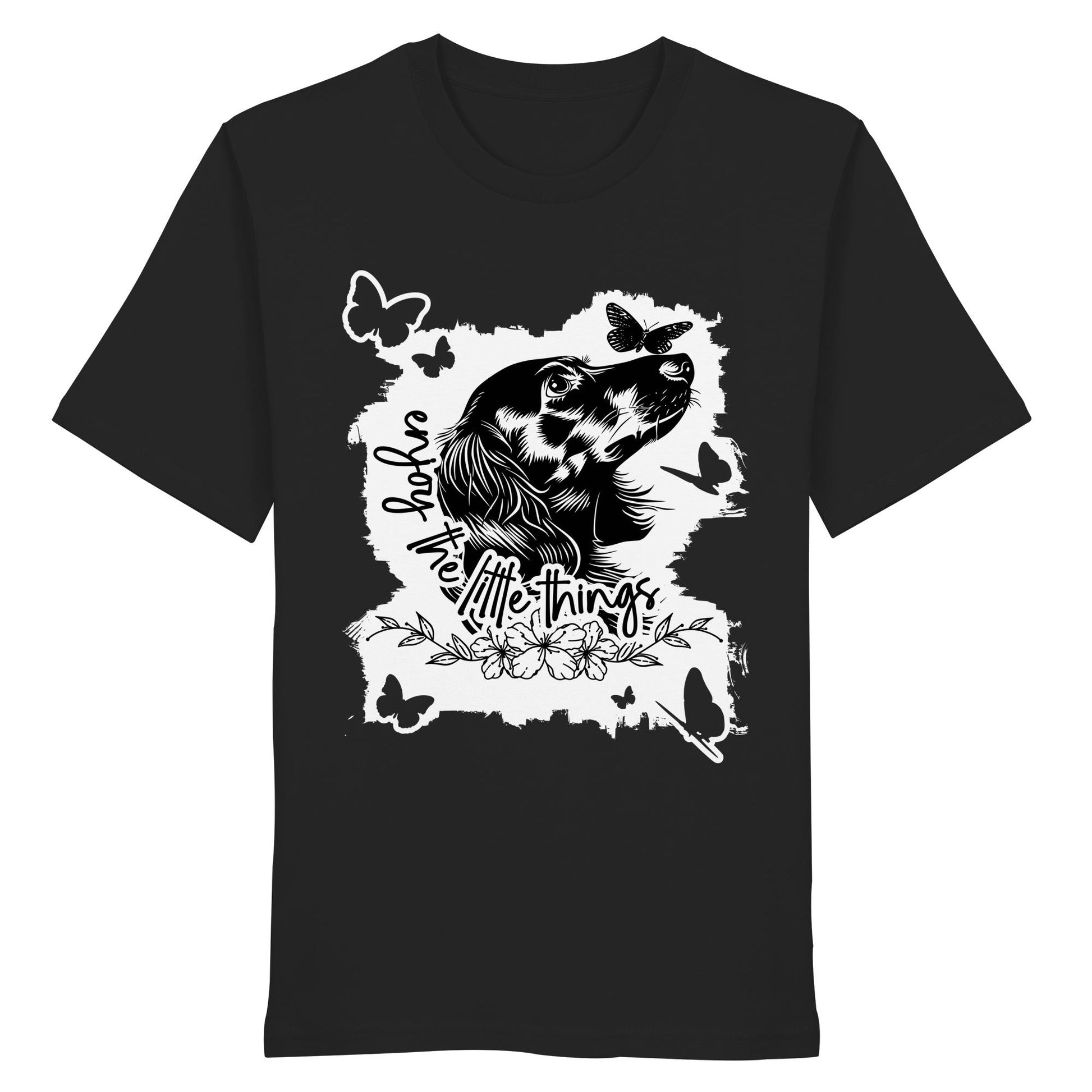 Dackel (Langhaar) - enjoy the little things - Organic Shirt