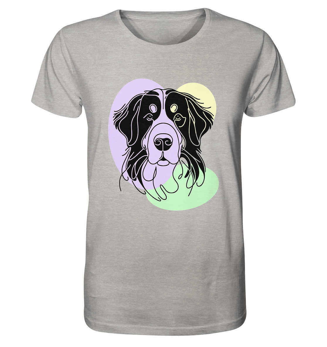 Line Art - Süßer Berner Sennenhund - Organic Shirt